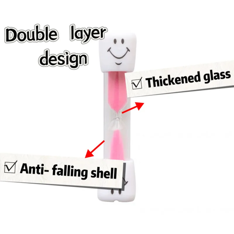 Sand Timer Liquid Hourglass Timer Colored Hourglass Smiling Face Tooth Brushing 30S/1/2/3/5/10Minutes