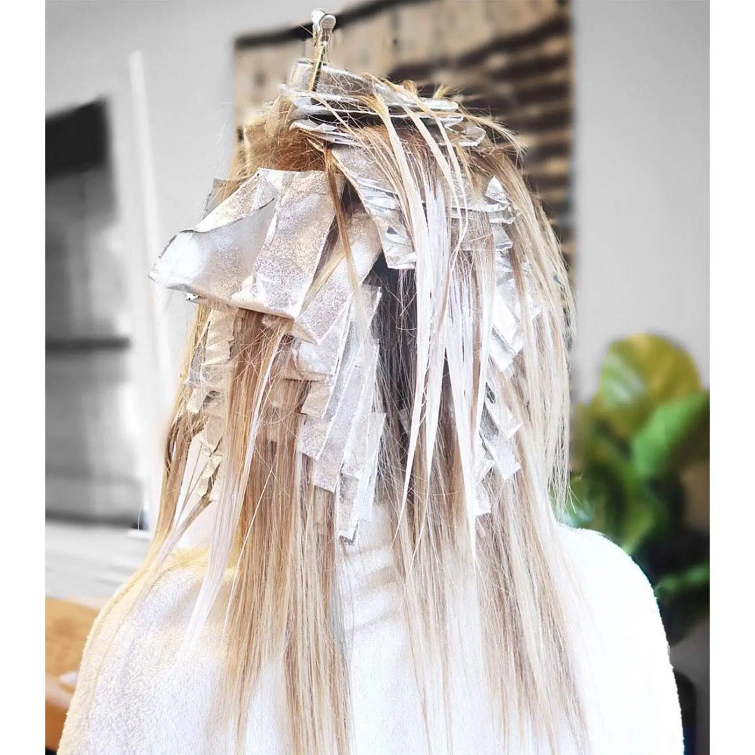 Sdotter 14m*12cm Aluminum Foils Sheets for Hair,Professional Hair Coloring  Dye Highlighting Foil for Salon Barber Bleaching Appl