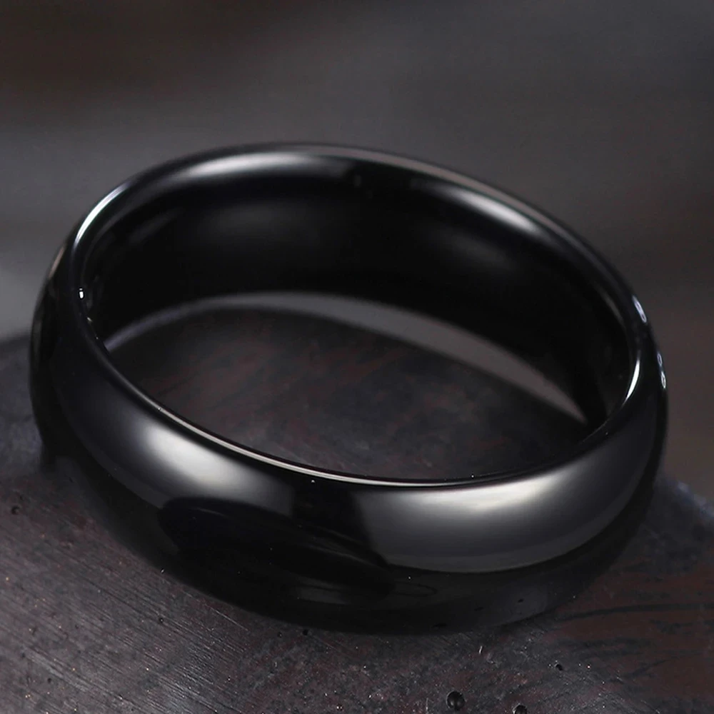 New RFID 125KHz 13.56MHz Rewritable Black Ceramic Samrt Fashion Ring ID EM4305/T5577 Cuid Chip FOR Men Or Women 3