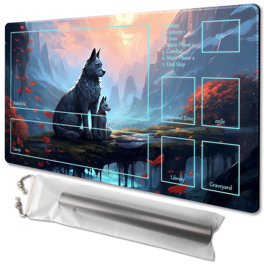 RIN AND SERI, INSEPARABLE- Board Game TCG Playmat Table Mat Game Size 60X35 CM Mousepad Compatible for MTG CCG