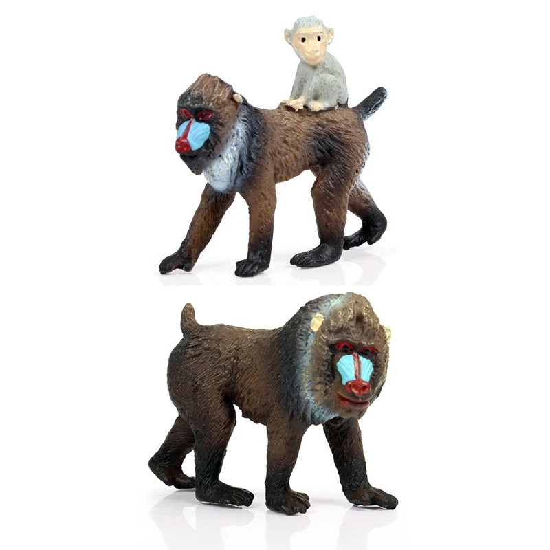 

ПВХ Модель диких животных, имитация обезьяны, орангутан, готовые товары, коллекция познавательных игрушек для детей-Прямая поставка
