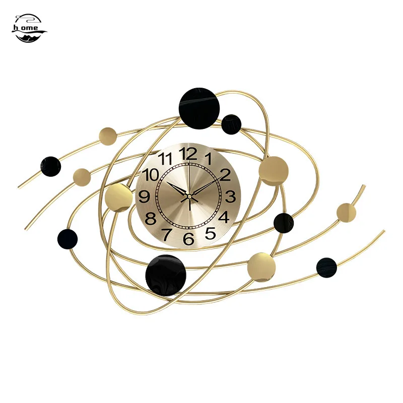 Gold/Black Metal Creative Luxury Wall Clock 4 Gold/Black Metal Creative Luxury Wall Clock 4