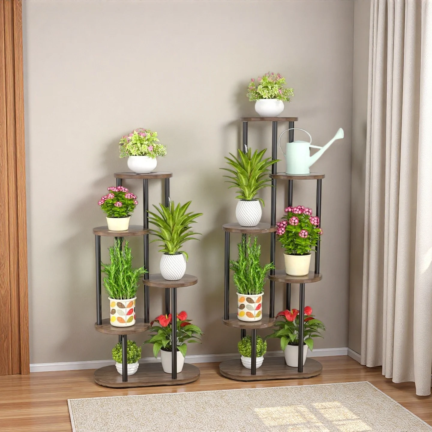 Plant Stand Multilayer Flower Shelf 5/6Layers Plant Holder Garden Indoor&Outdoor Furniture Balcony Flower Rack Bonsai Stand