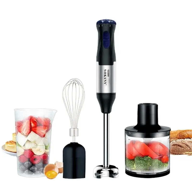 ce iso pz 550li 550w ultrasonic processor ultrasonic cell disruptor 0 1 600ml Immersion Hand Blender, 4-in-1 5 Speed Stainless Steel Handheld Stick Blender,600ml Mixing Beaker and 500ml Food Processor