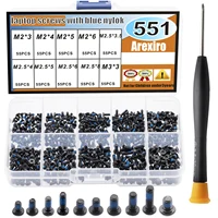 Kit de vis M2 M2.5 M3, 500 pièces, résistant à l'allonger, Kit de vis pour ordinateur portable pour réparation électronique HP Dell Lenovo Sony Toshiba 1