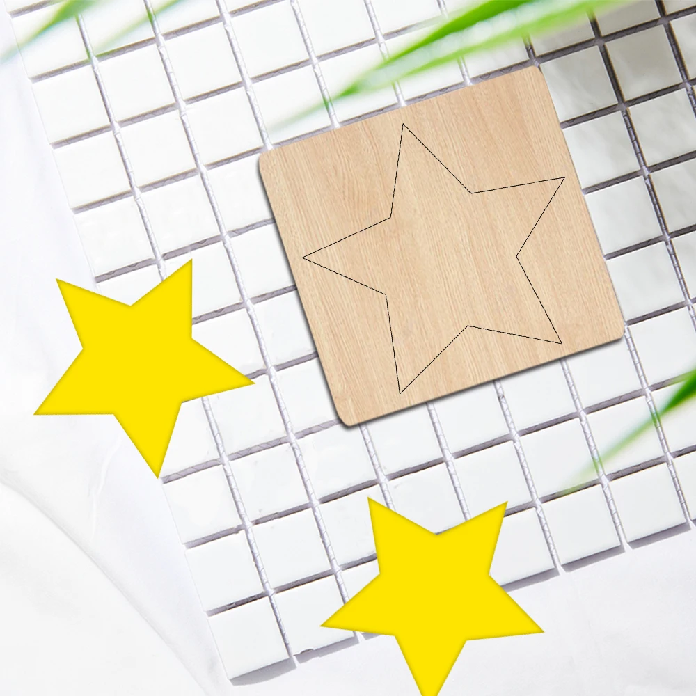 

Five Pointed Star Wood Cutting Mold, Scrapbook Cutting Machine, Stamp and Leather Mold, New Products in 2022, CY07-5