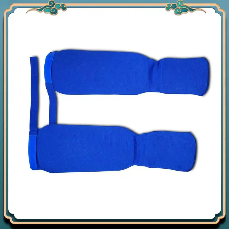 Latest Blue Karate Protective Gear Boxing Training Shin Guards Taekwondo Sanda Fighting Shin Guards And Instep
