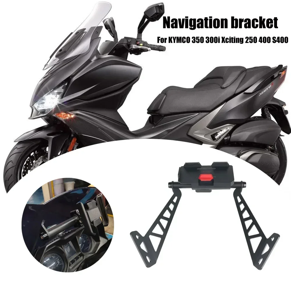Xitomer Motorcycle GPS Mount Bracket - Fits KYMCO Xciting 250 300i 350 400 S400 (2018-2022)