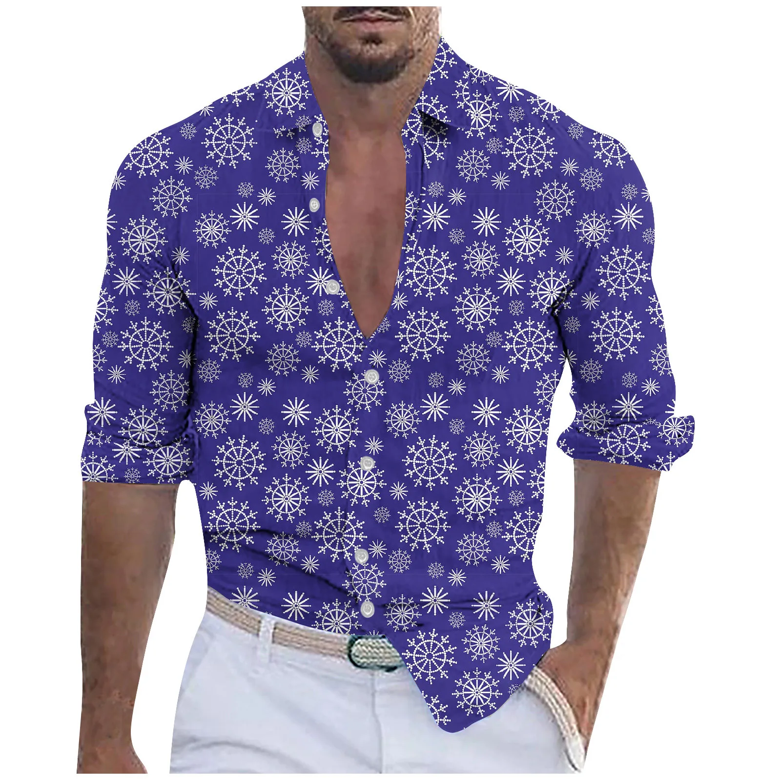 

Summer Men For Shirt Holiday Fashion Beach Dot Print Short Sleeve Tops 2024 Mens Hawaiian Shirts 3XL Men Clothing