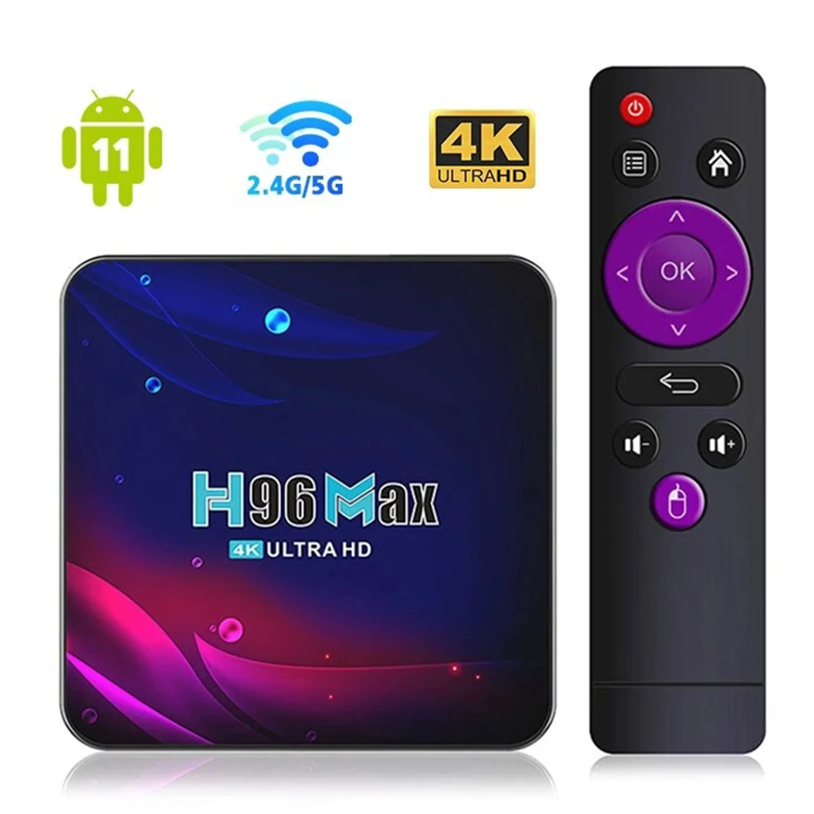 Smart TV Box Android 11 4G 64GB 32G 4K Wifi Media Player Multi-Purpose TVBOX 2GB 16GB Set Top Box For Living Room Bedroom 4k tv box x3 2gb 16gb android 9 smart android tvbox 10 0 amlogic s905x3 wifi 1080p bt 4k set top box media player