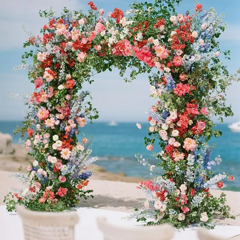 Wedding Arch Flower Frame Stand Balloon Arch Support Wedding Party Supplies Outdoor Lawn Decor Baby Shower Birthday Backdrop For wedding arch stand wedding arch set party arch set wedding flower stand