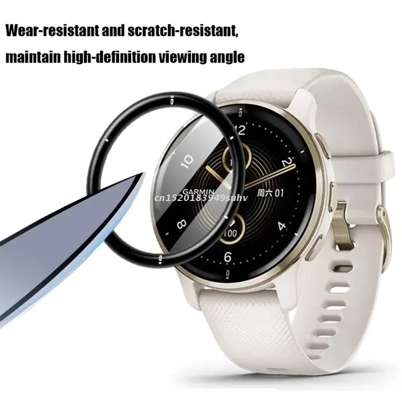 2-Pack 3D Curved Edge Screen Protector for Smart Watch - High Definition Full Cover Film