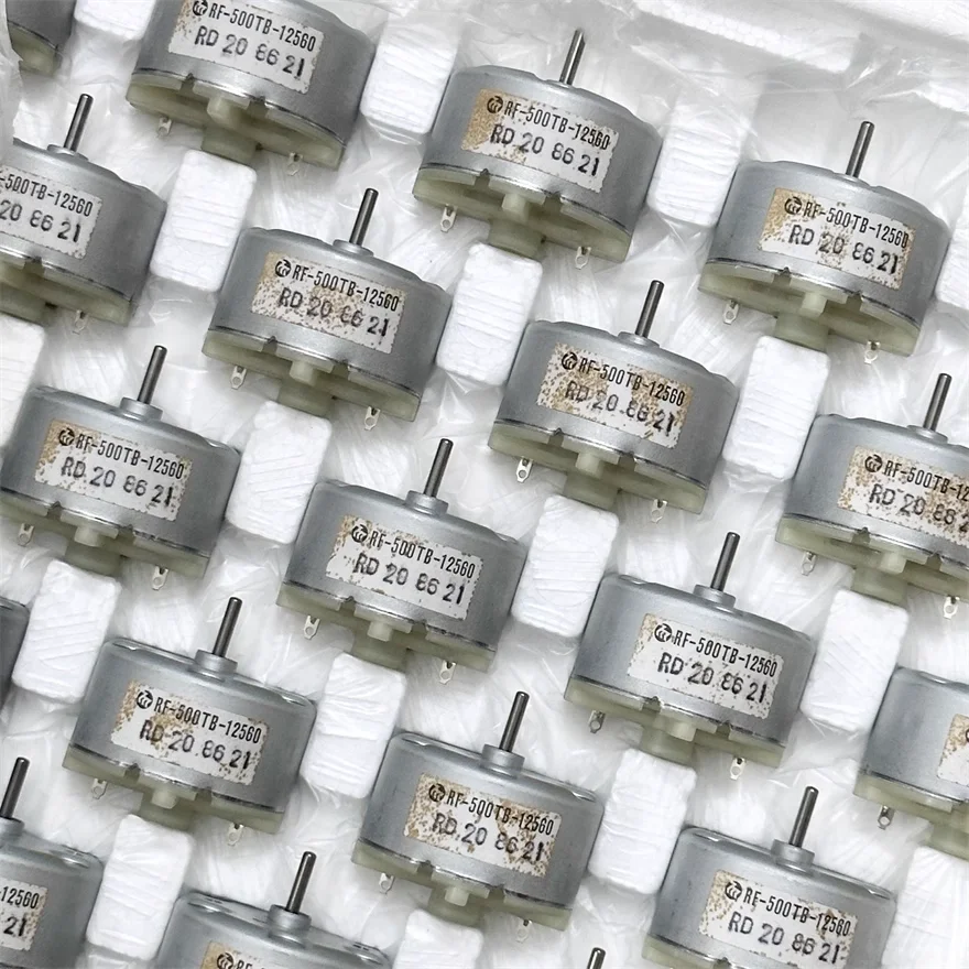 Micro-moteur DC 6V/12V - Modèle RF-500TB - Diamètre 32mm - Pour Bricolage Et Petits Projets