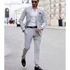 Costume Homme 2024 Fashion Men Wedding Suits Groom Tuxedos 2 Pieces (Jacket +Pants) Business Blazers Slim Fit Plus Size 5