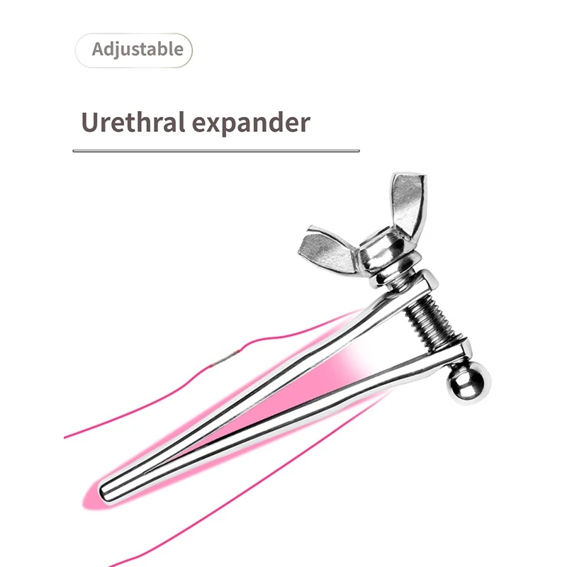 Urethral Dilator Penis Plug Insert Sounding Rods Adjustable Size Urethra Plug Sex Toys For Men Masturbators Horse eye stick BDSM urethral dilator silicone urethral dilator