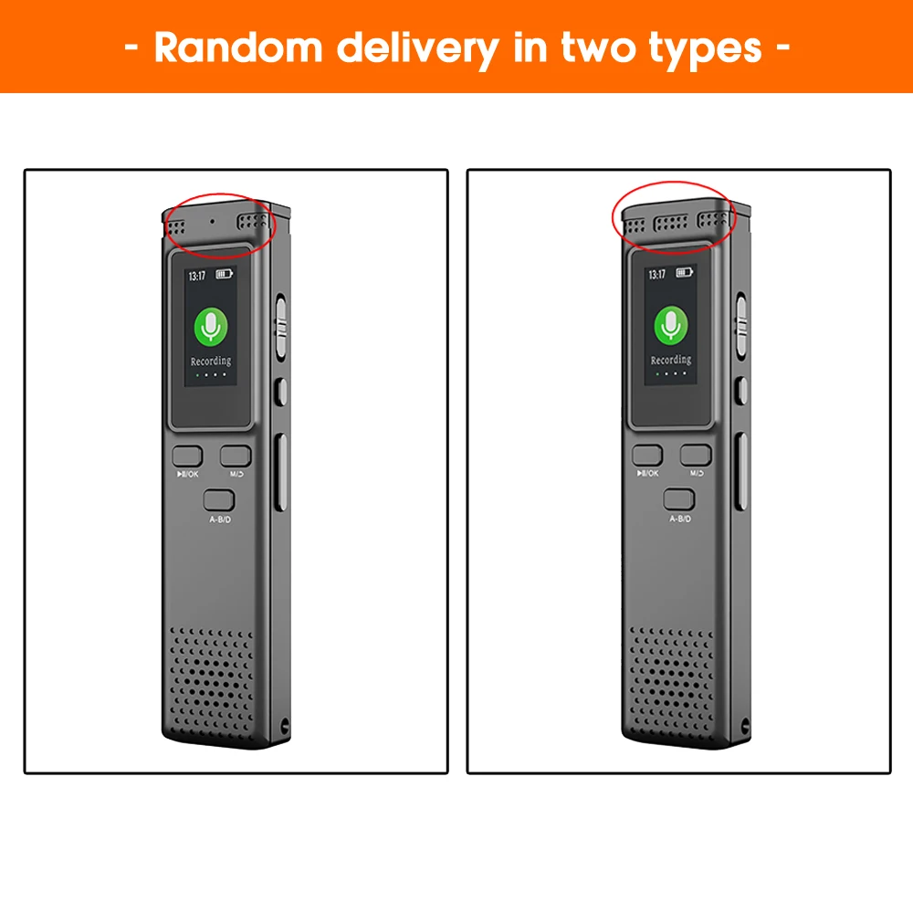8GB 16GB 64GB Digital Voice Recorder Voice Activated Audio Recording Noise Reduction with Playback MP3 Player Support Password