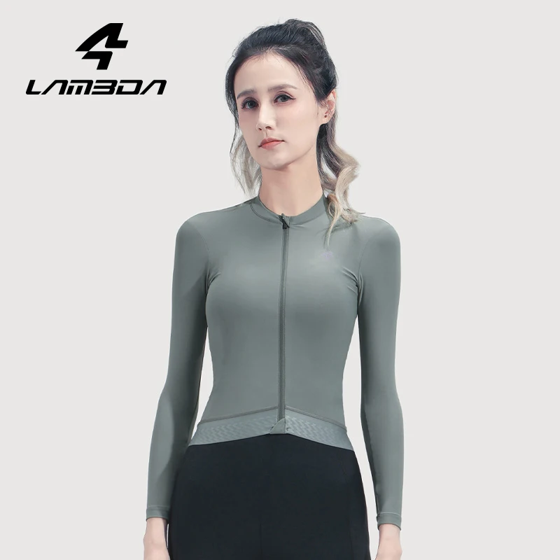 LAMEDA Spring Cycling Jersey UV Proff Mountain Road Bike Long Sleeve Jersey Riding Shirt Women's MTB Clothing