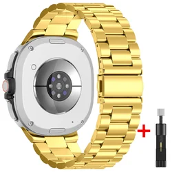 Luxury Business Metal Strap Bracelet - Galaxy Watch Ultra (Golden)