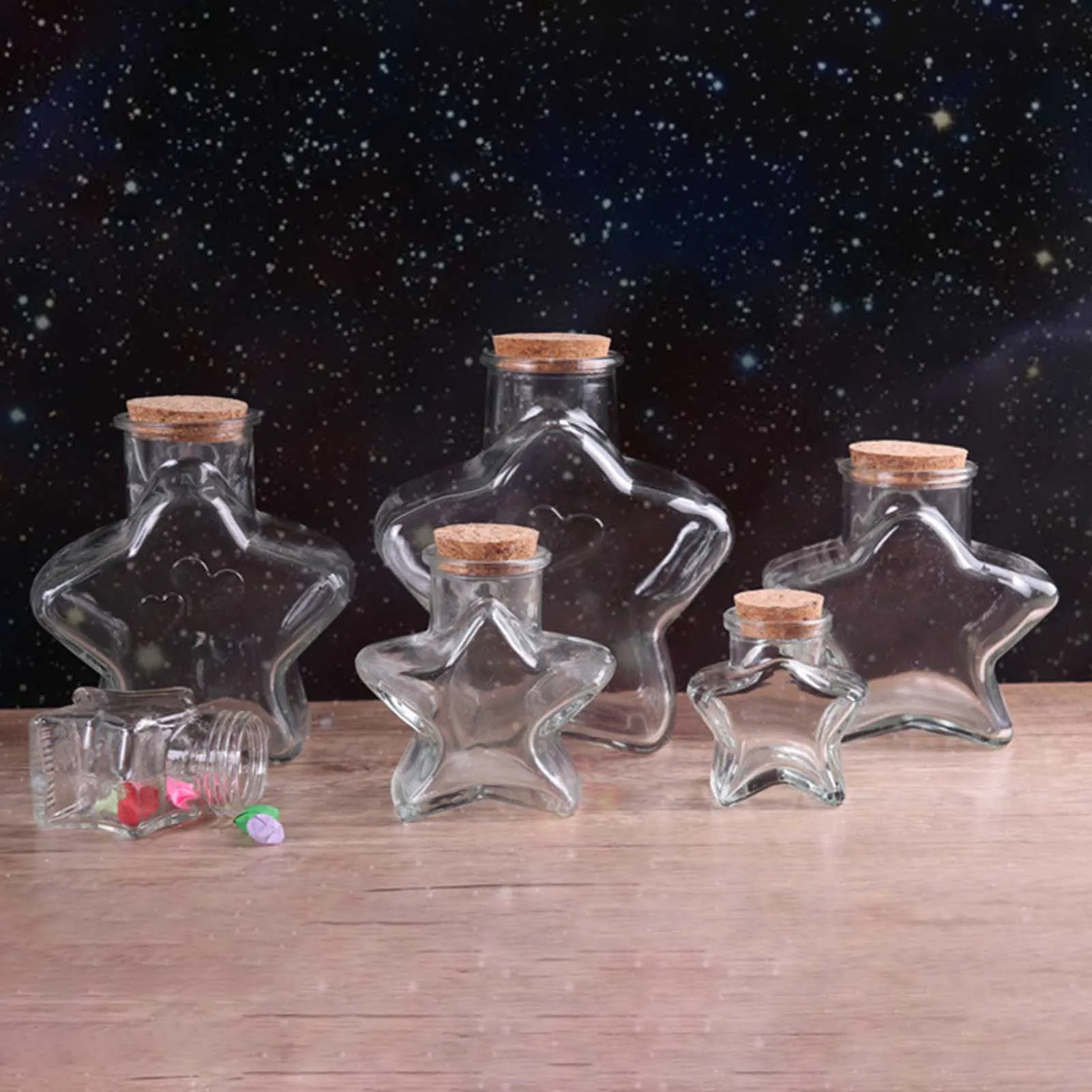 Five-Pointed Star Glass Bottle 6
