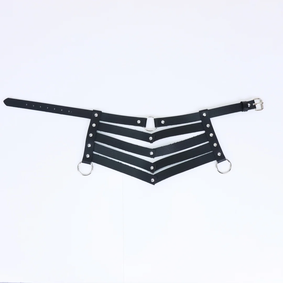 Schwarze, sexy, trendige Rock-Gothic-Halsketten, Schmuck, Gothic-Ledergürtel, Nieten, Harajuku-Punk-Choker-Halskette für Frauen, Geschenk – Detail 8