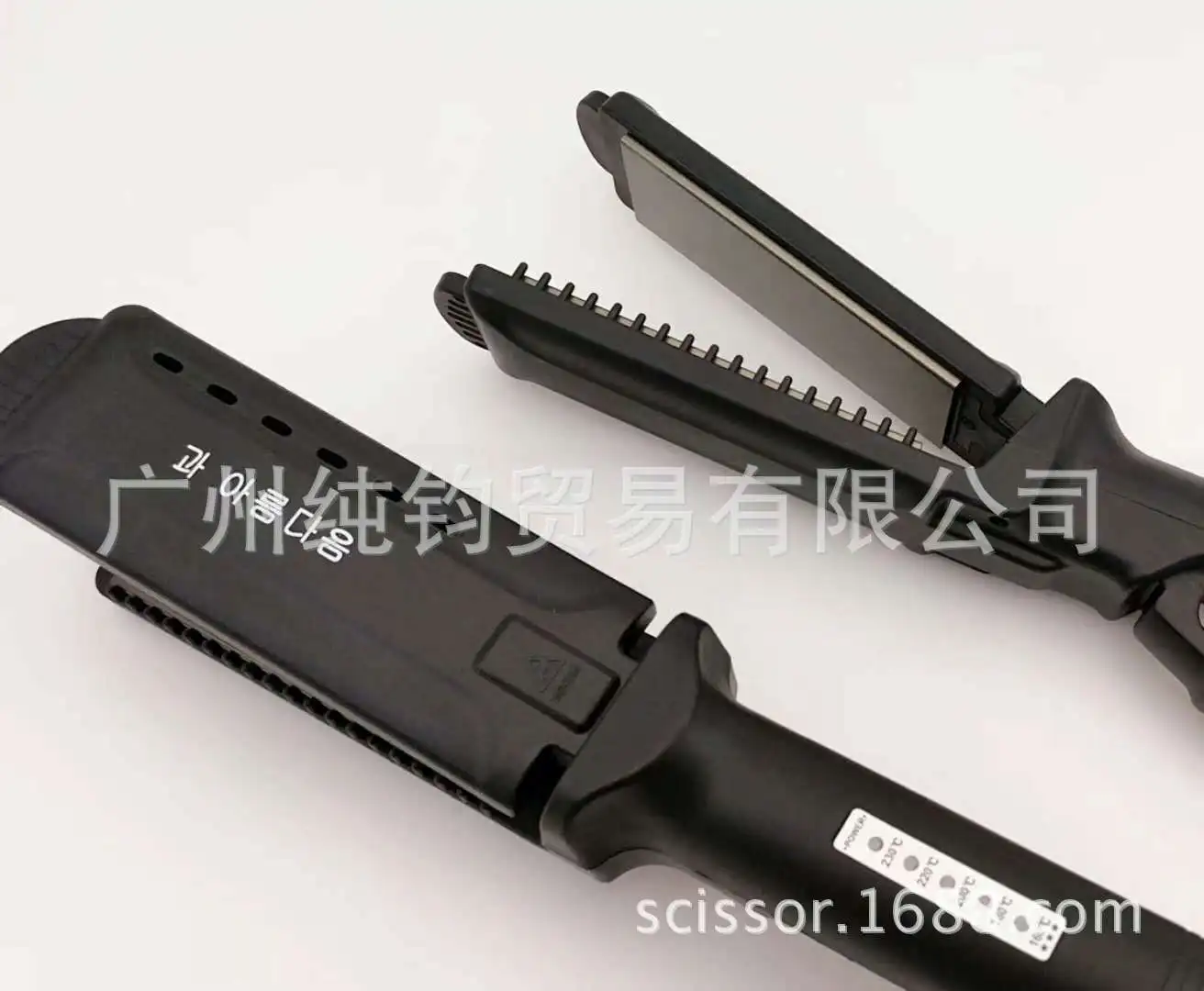 Ceramic Titanium Gold Straight Hair Comb Corn Board Special Use Salon Professional Hair Clipper Trade Expert Corn Board Cutting