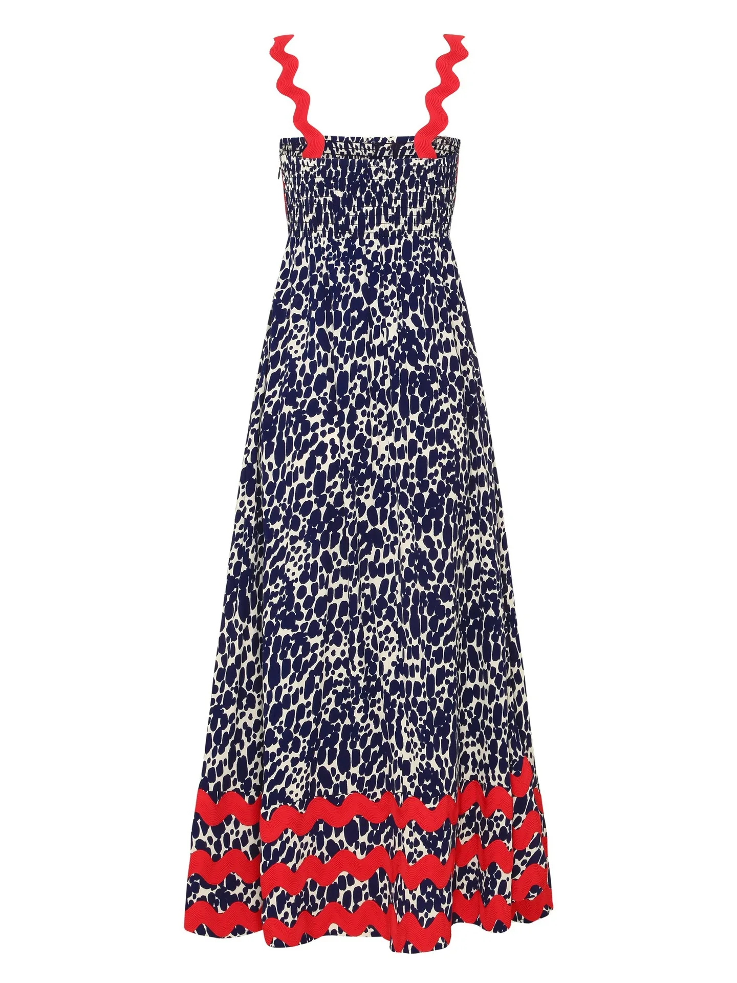 Bohemian Summer Printed A-line Long Dress Sexy Backless Holiday Beach Spaghetti Strap Dresses For Women Maxi Vestidos Para Mujer