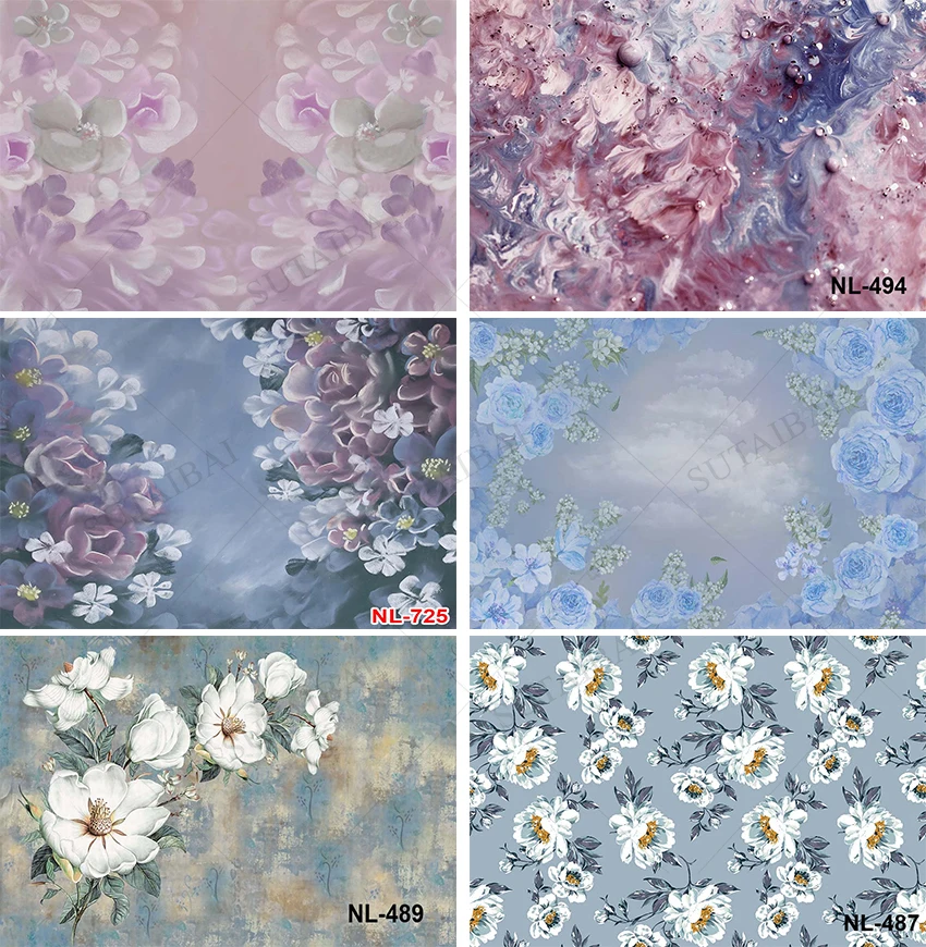 

Фотофон для фотосъемки с изображением масляных красок и цветов для взрослых, абстрактная текстура, персонализированный баннер, Фотостудия