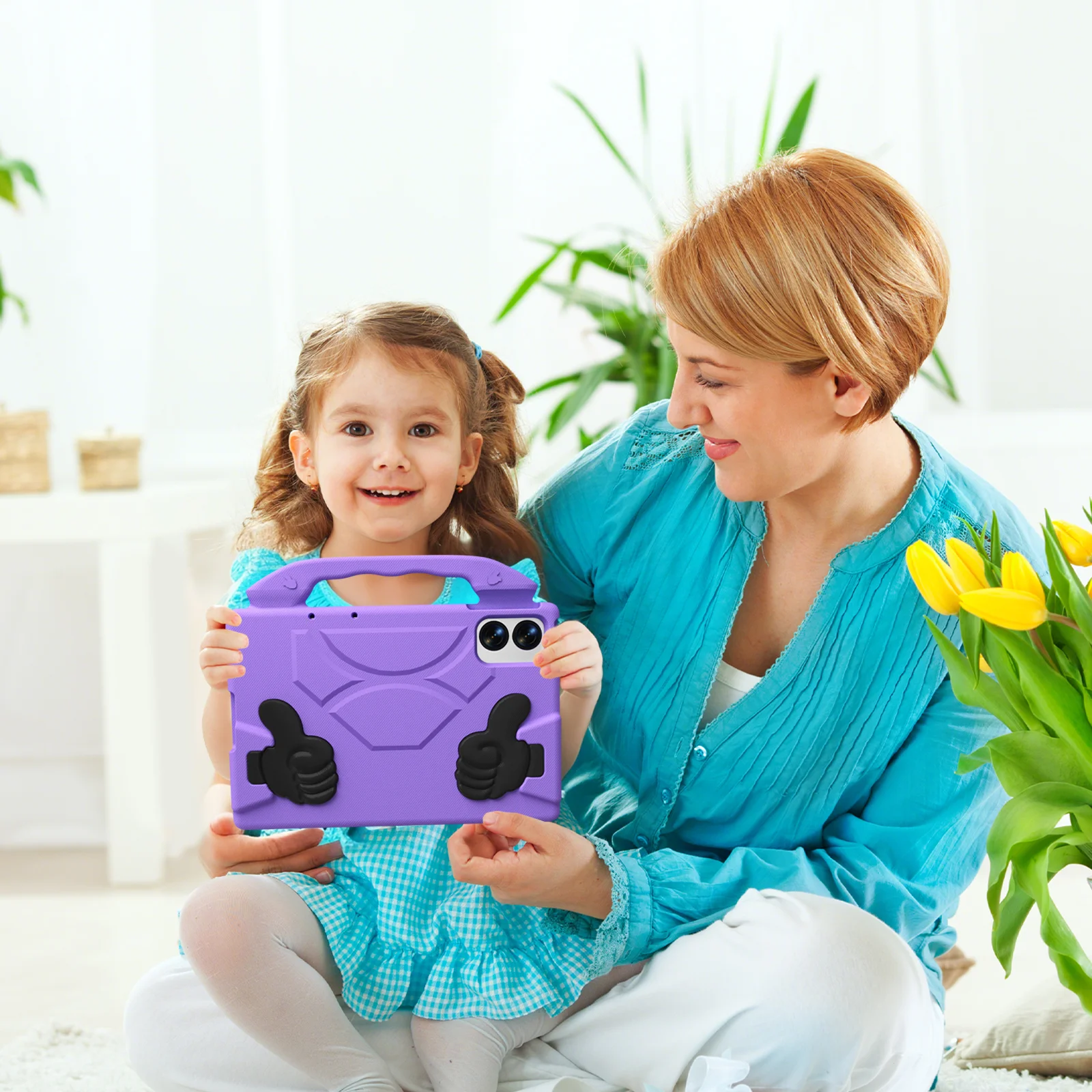 Durable EVA Shockproof Kids Case with Stand and Holder