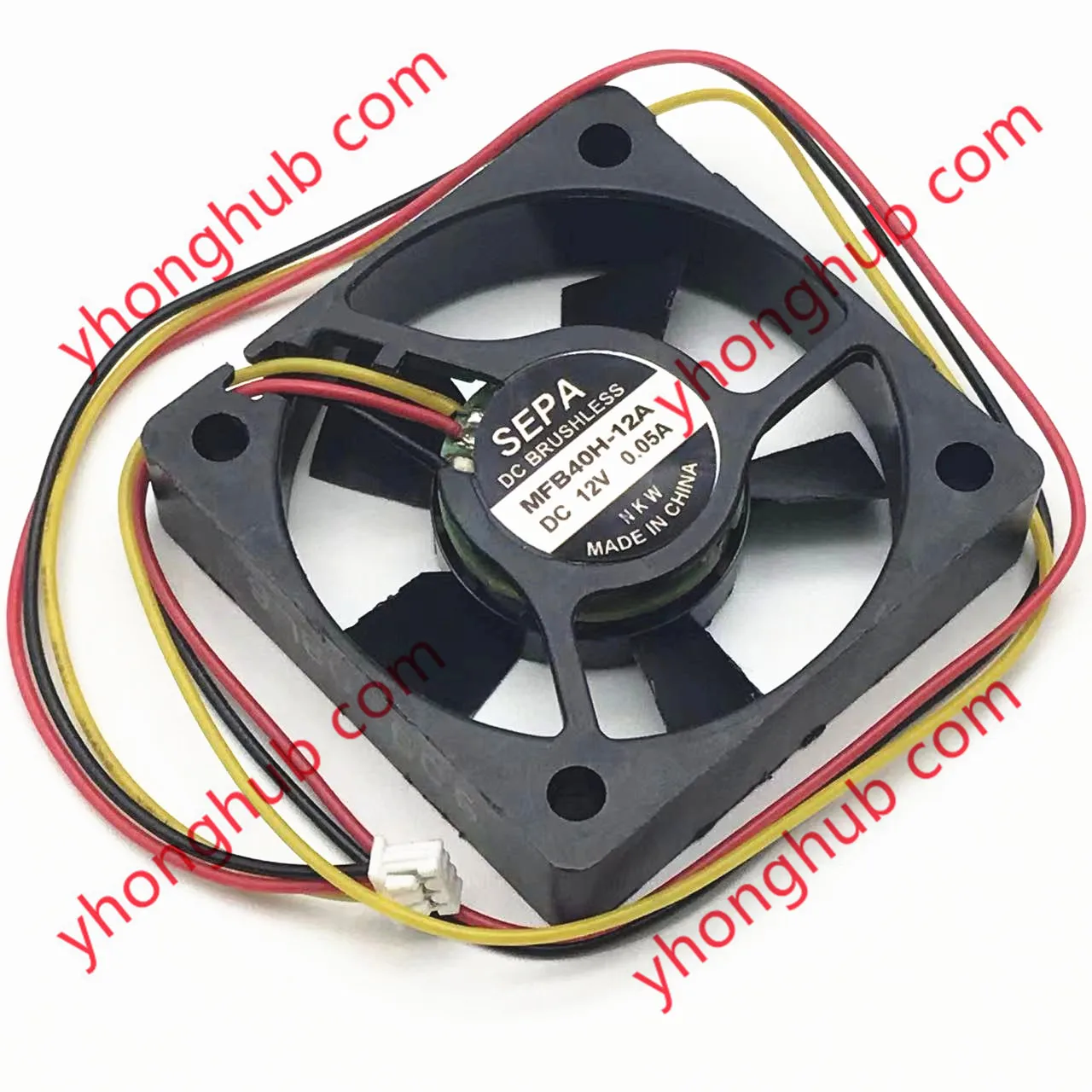 Ventilador de Refrigeração do Servidor Sepa 3-wire Mfb40h12a dc 12v 0.05a 40x40x7 mm