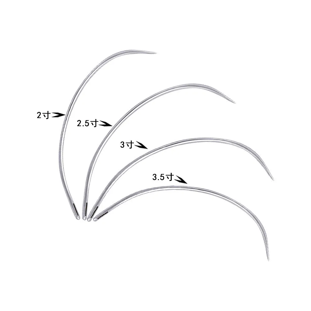 20Pcs/Lot Stainless Steel Bent Curved Needle For DIY Leather Hand Sewing leather sewing needles sewing needles