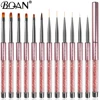 BQAN Liner Brush 5/7/9/11/12/15mm Nail Brush Hand Draw Tips Drawing Line Painting Pen Tools Manicure Nail Art Brush Decoration 2