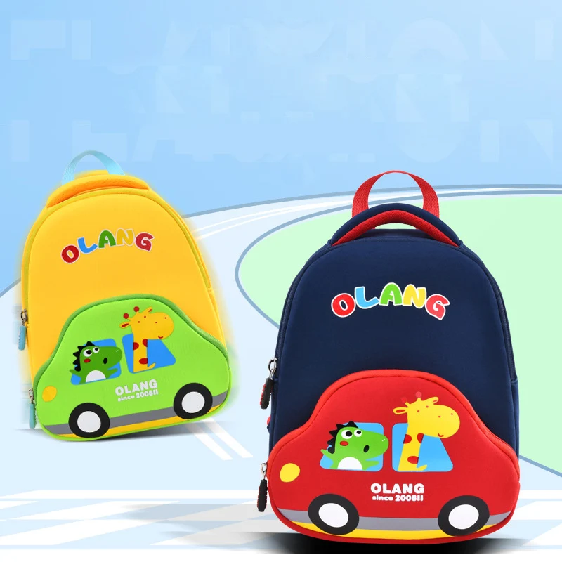 Cartoon Car Children School Bags Girls 3D Cute Design Kindergarten Kid Anti Lost School Backpacks for Boys Gift Mochila Escolar 2