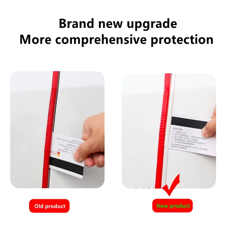 Car Door Anti Collision Strip 5M With Steel Disc Bumper Trim