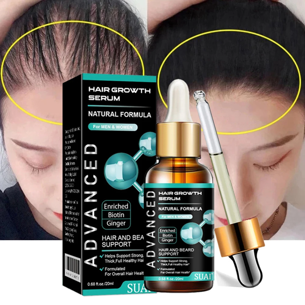 

Efficient Fast Hair Growth Products For Men Women Ginger Growing Hair Essential Oil Beauty Hair Prevent Hair Loss Oil Scalp Care