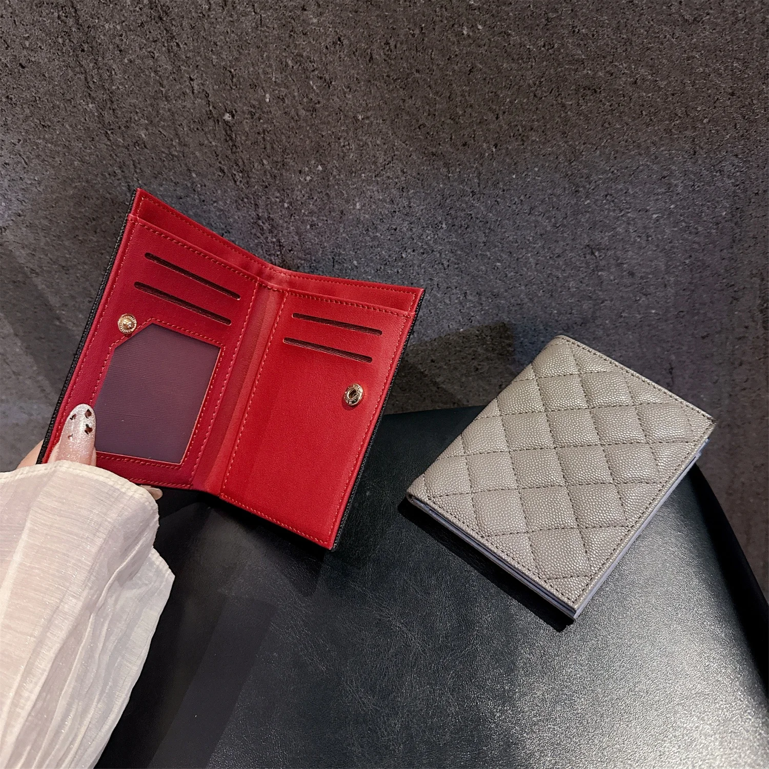 패션 남성/여성 미니 ID 카드 홀더 비즈니스 신용 카드 홀더 고급 PU 가죽 슬림 은행 카드 케이스 정리함 지갑