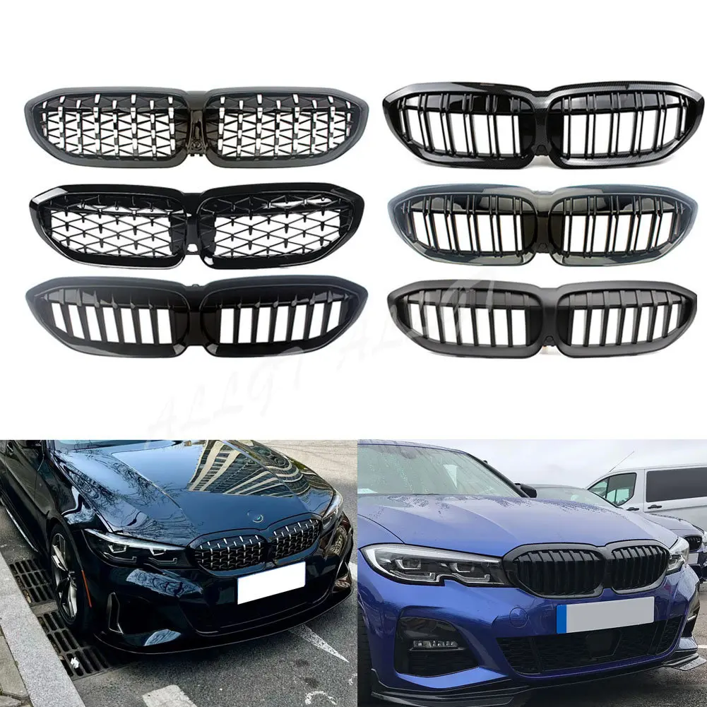 

Front Center Grille Sport Grilles Replacement ABS Fit For BMW 3 Series 320i 325i 330i M340i G20 G21 G28 2019-2022