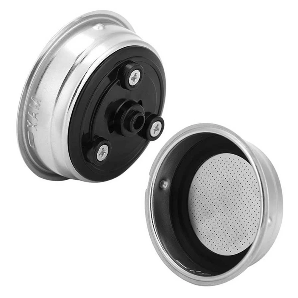 Stainless Steel Coffee Filter Basket - Single & Double Cup Removable Filter - Premium Coffee Machine Accessory