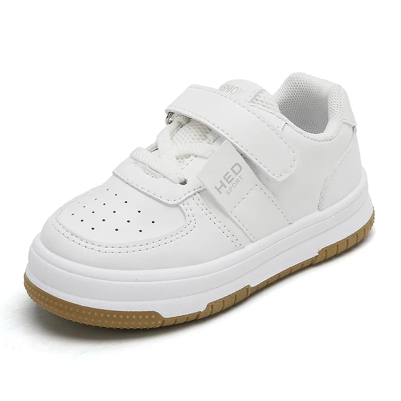 Children's White Shoes Spring and Autumn Girls' Sneakers Lightweight Non-Slip Boy's Sneakers Soft Bottom Baby Casual Shoes