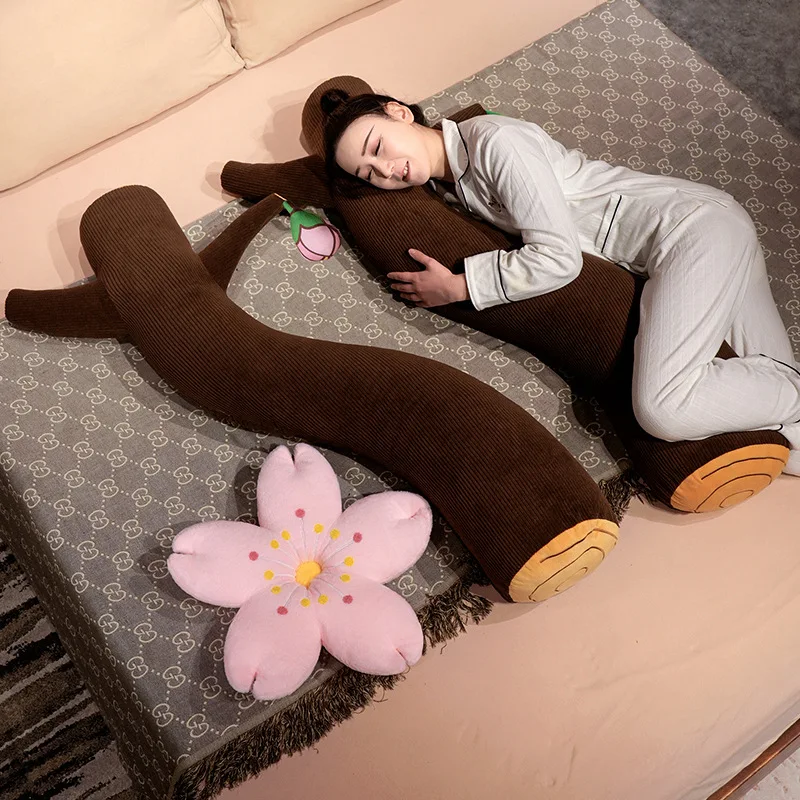 120cm Sakura Cushion Tree Trunk Soft and High-Quality Support Pillow for Bed Sofa Office  Anti-Slip Bottom Machine Washable 2