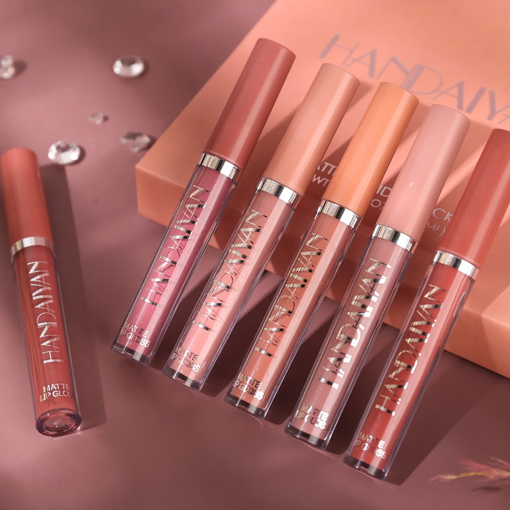 HANDAIYAN Matte Liquid Lip Gloss Lip Makeup Lip Glaze Waterproof Lip Gloss Set