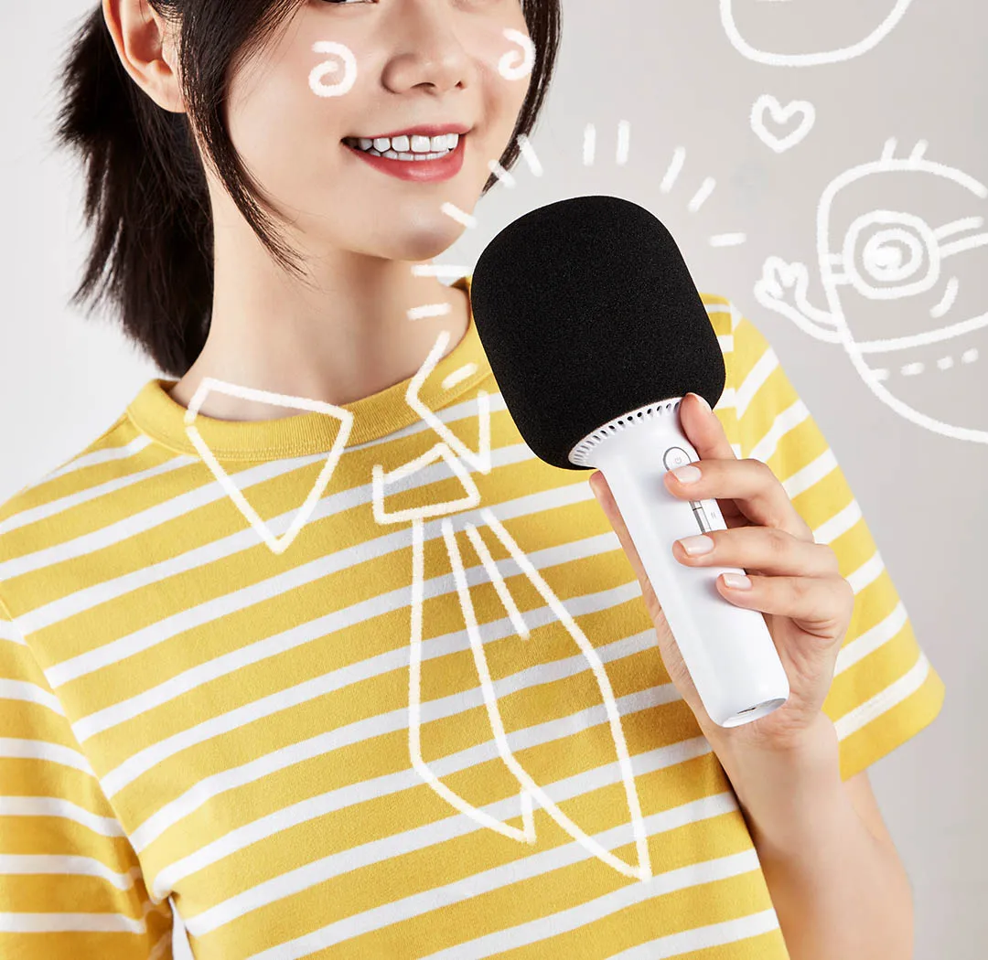 Gadgetoo Xiaomi Yuemi K-Song Microphone 2 Portable Bluetooth Handheld Microphone Gadgetoo Xiaomi Yuemi K-Song Microphone 2 Portable Bluetooth Handheld Microphone