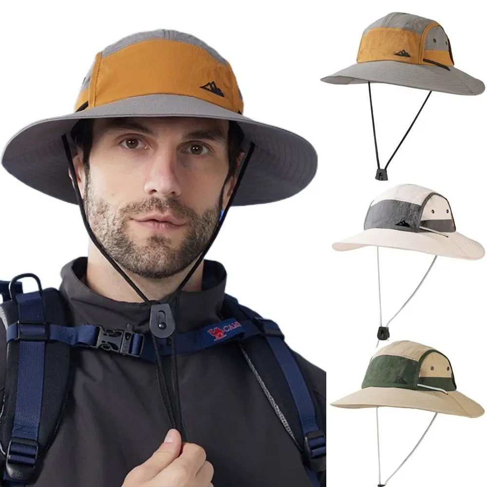 

Anti-UV Bucket Hat Summer Wide Brim Sun Protection Mountaineering Caps Quick-dry Portable Sun Hat Camping Hiking