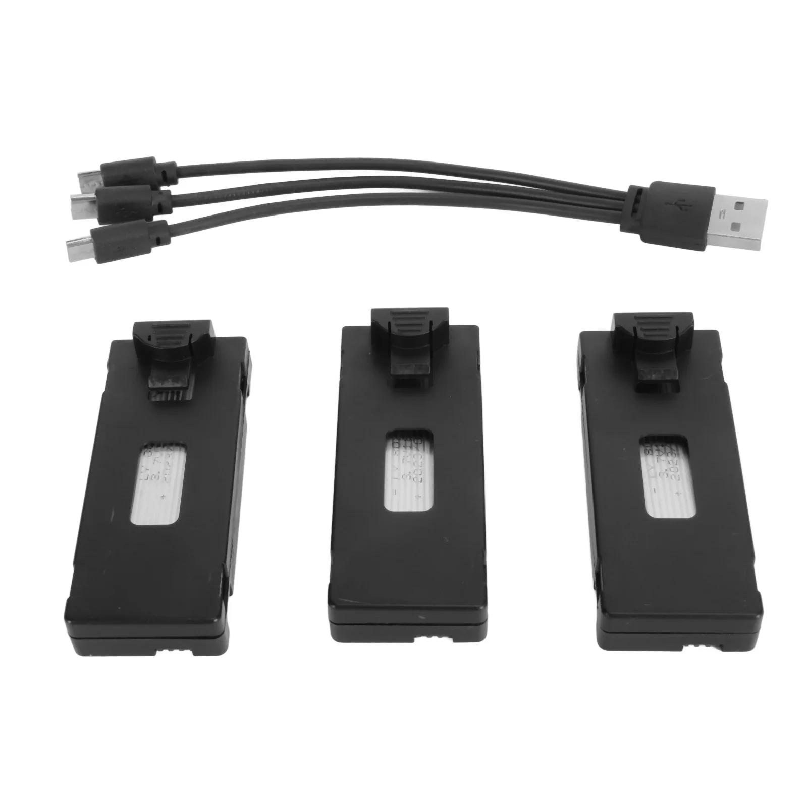 Cocoarm 5 Baterías De Litio 3.7V 1800mAh Para Drones E88, E88PRO, LsE525 Y E525 Pro – Con Cable De Carga 1 A 5