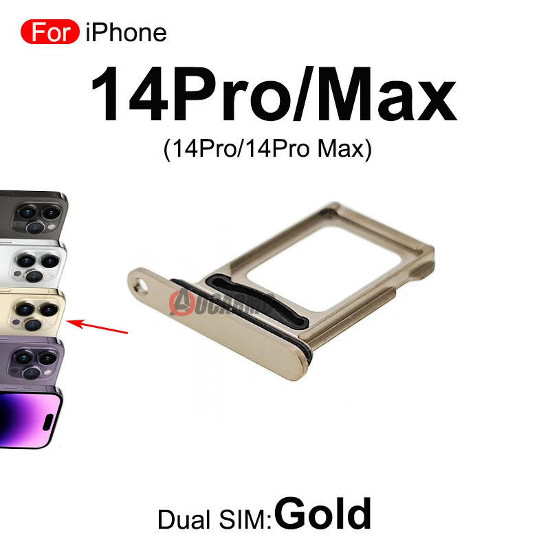 Single / Dual Sim Card For iPhone 14 Pro 14Pro Max SIM Tray Slot