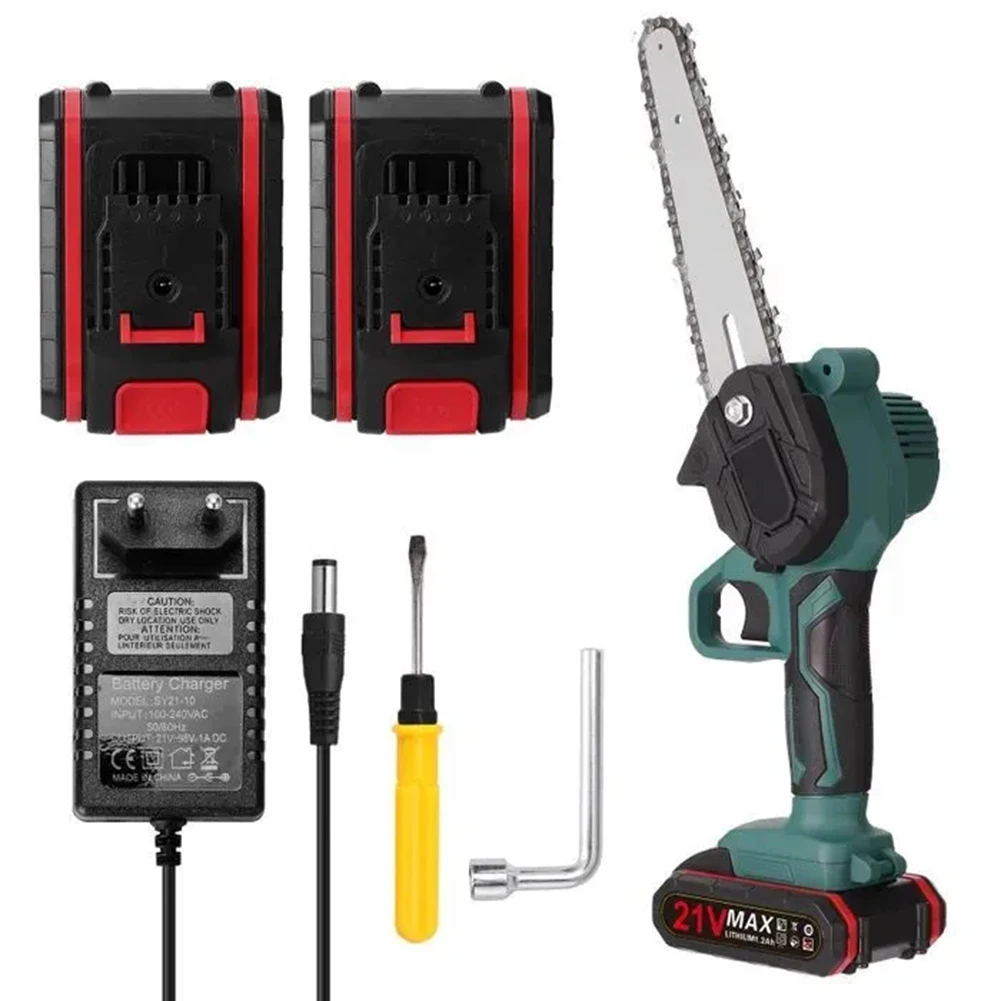 

Электрическая пила для обрезки веток, 6 дюймов, с аккумулятором 2x200, 0 мАч, европейская вилка, для обрезки дерева, обрезки деревьев, подрезки веток, 21 в