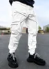 Joggers Cargo Pants Men Fashion Reflective Decorate Streetwear Multi-Pockets Trousers Men Pants 4