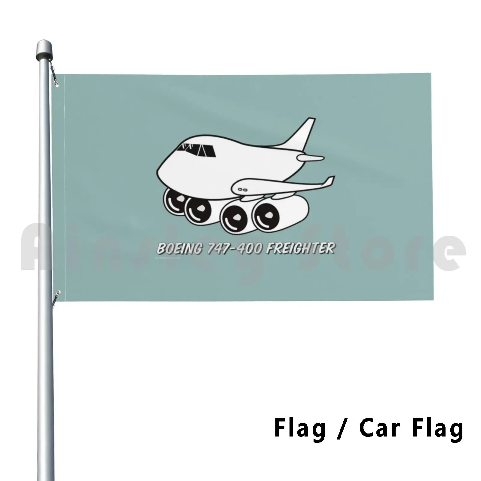 Boeing 747-400 Freighter Outdoor Decor Flag Car Flag Cargo Cargo Pilots Boeing Jumbo 747 Jet Up Atlas Air