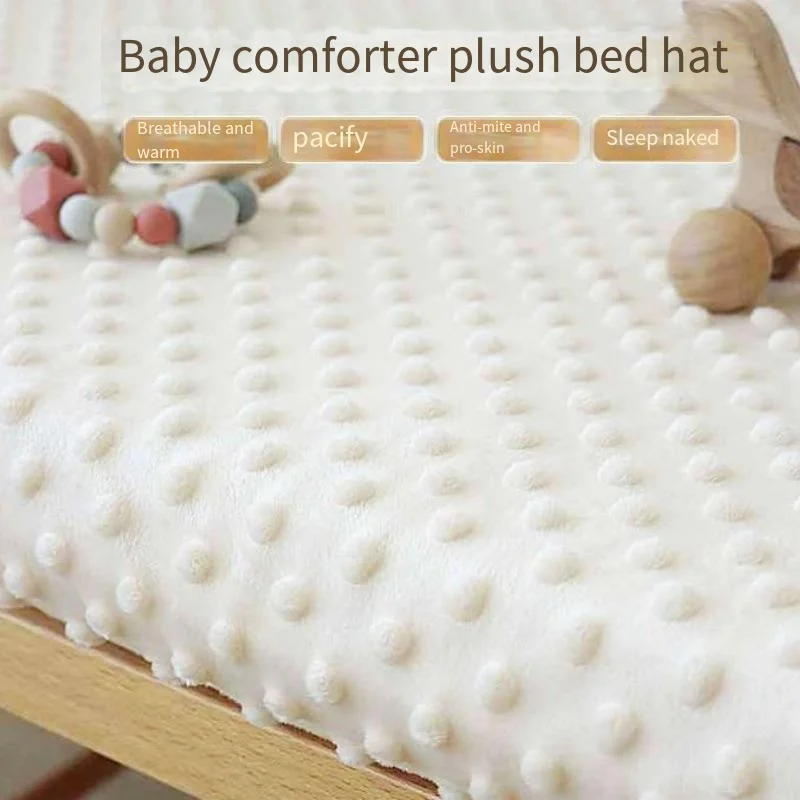 Baby Mattress Beanie Velvet Winter Bed Sheet Newborn Children Splicing Mattress Cover Velvet Kindergarten Baby Bedding Bedspread