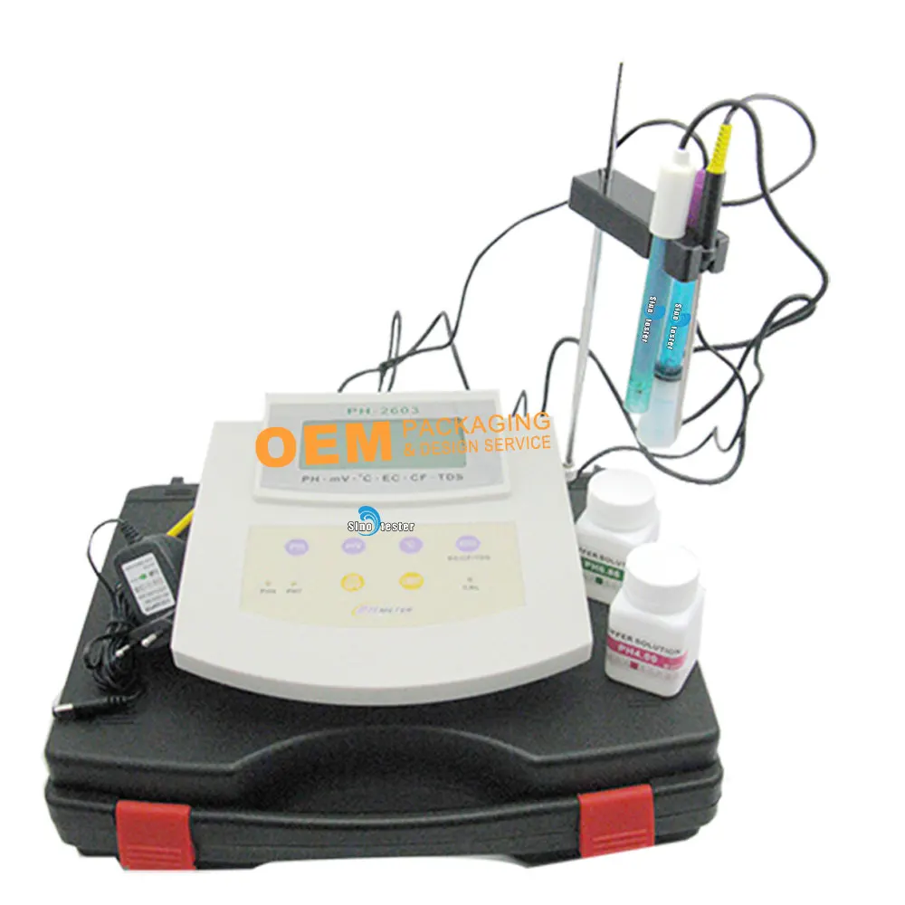 

PH-2603 CF Ph Meter Bench Top Tds Ec Ph Orp Sensor