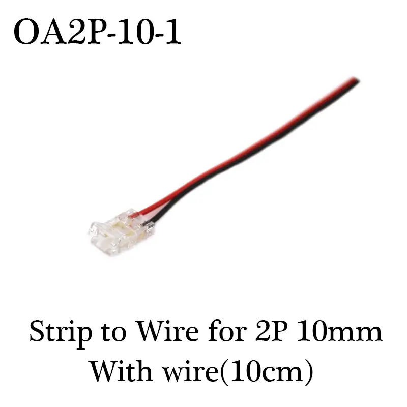 COB LED Wire Connector 5 8 10mm Connection Solderless Mini Buckle FCOB RGB CCT LED Strip Lights 2 3 4 Pin Connector With Wire - Image 12